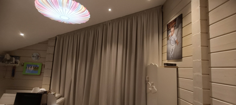 шторы для косых окон